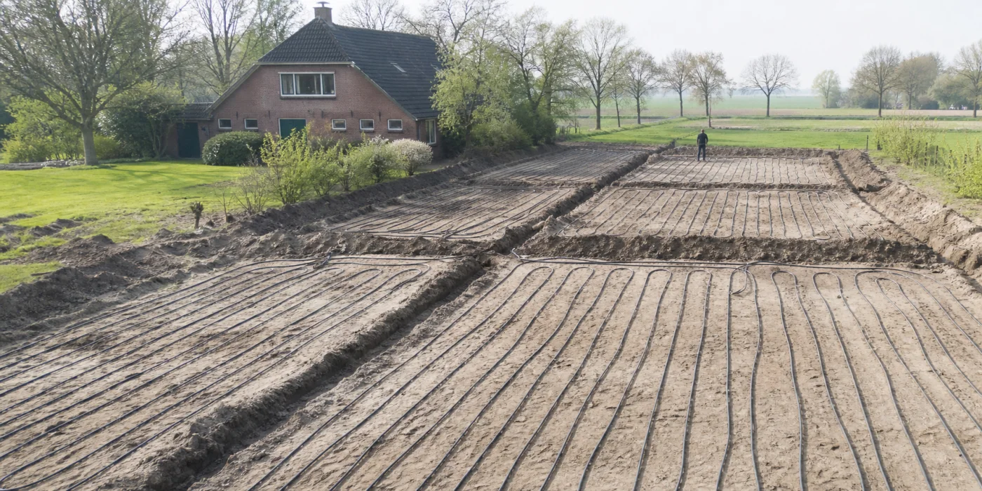 Modernes Zuhause mit Wärmepumpe